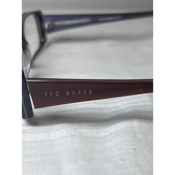 TED BAKER “SPLICE” Eyeglasses Frame B810 51-16-135 Burgundy Red Polished Y956 - Picture 3 of 8